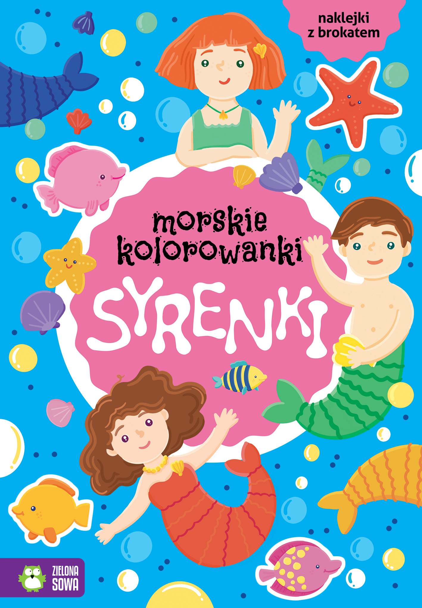 Morskie kolorowanki. Syrenki
