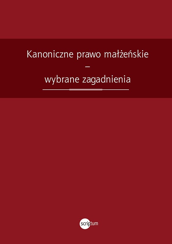 Kanoniczne prawo małżeńskie wydawnictwowam.pl