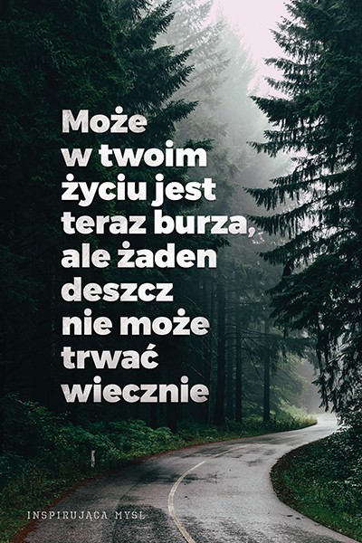 Kartka - Może w twoim życiu jest teraz burza ...