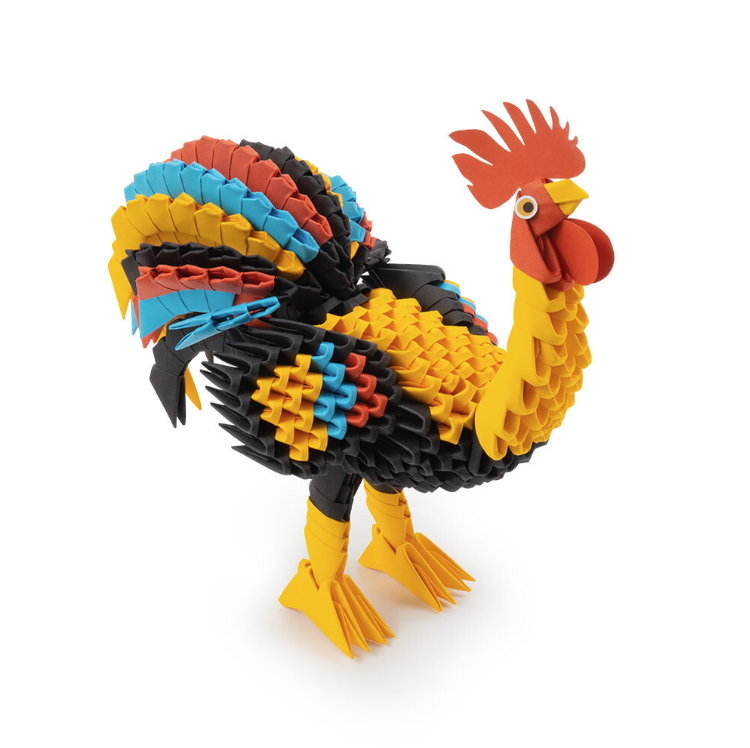 Zestaw kreatywny Origami 3D – Kogut | wydawnictwowam.pl