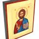 Ikona Chrystus Pantokrator niebieski duży