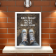 Kiedy rzeczy idą źle… – plakat w białej ramce