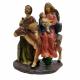 Święta Rodzina na osiołku - figurka kolorowa 9133