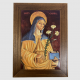 Święta Klara - płytka ceramiczna duża, rama 
