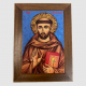 Święty Franciszek - płytka ceramiczna duża, rama
