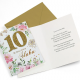 W 10 rocznicę ślubu - kartka M1-869