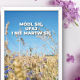 Módl się, ufaj… – plakat w białej ramce