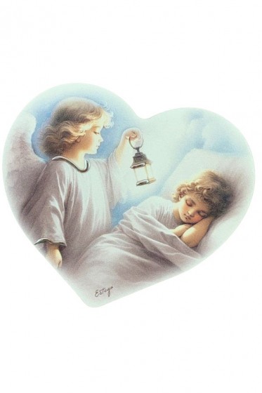 Anioł Stróż - obrazek serce 05194552 kolorowy Anioł Stróż - obrazek serce 05194552 kolorowy