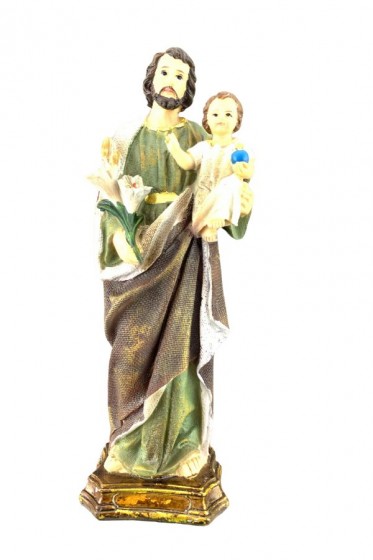 Święty Józef z Dzieciątkiem trzymającym berło -  figurka 28 cm