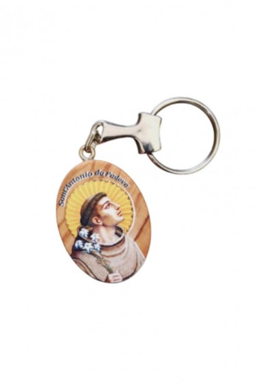 Breloczek oliwny z wizerunkiem św. Antoniego