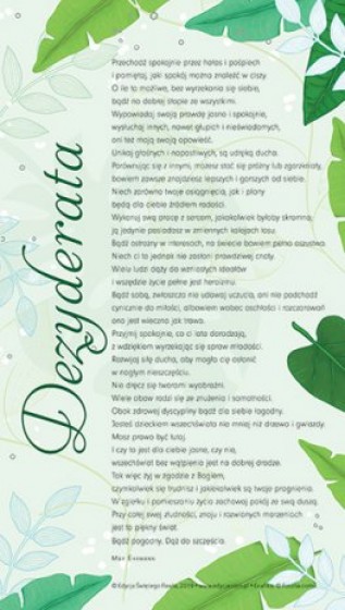 Dezyderata obrazek Dezyderata obrazek