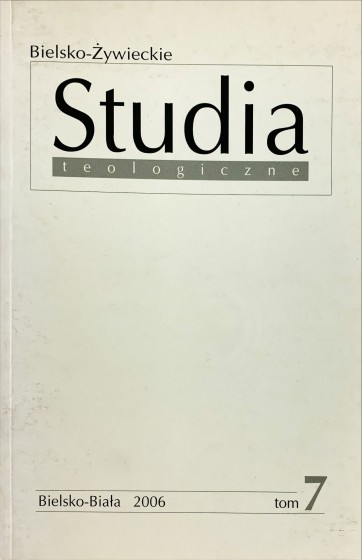 Bielsko-Żywieckie Studia teologiczne. Tom 7 / 2006 / Outlet