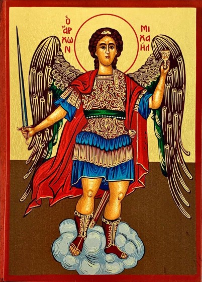 Ikona Święty Michał Archanioł (chmura Nr76) 1az mała