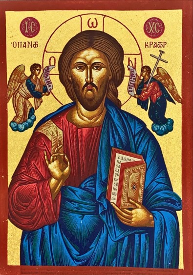 Ikona Chrystus Pantokrator Nr45 bardzo mała