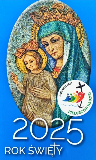 2025 Rok Święty - kalendarz zdzierany jasnoniebieski