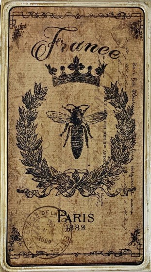 Pudełko metalowe w stylu retro Paris 1889