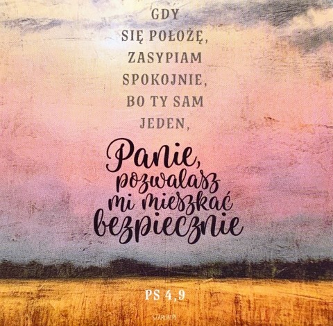 Gdy się położę… - podstawka korkowa Gdy się położę… - podstawka korkowa