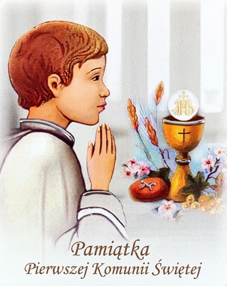 Pamiątka Pierwszej Komunii dla chłopca - obraz prostokąt (05 01 230) Pamiątka Pierwszej Komunii dla chłopca - obraz prostokąt (05 01 230)