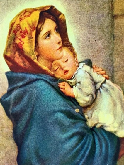 Matka Boża Cygańska - magnes drewniany (26) 