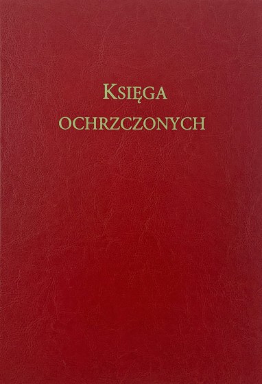Księga ochrzczonych cienka