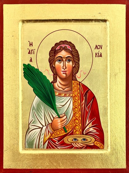 Ikona Święta Łucja NR440 średnia Ikona Święta Łucja NR440 średnia
