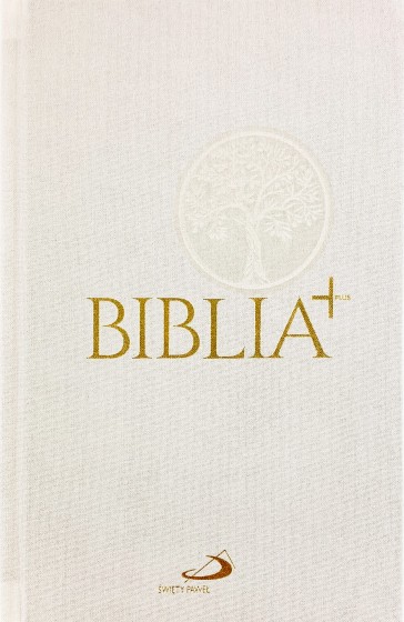 Biblia Plus - płótno biała z paginatorami