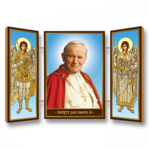 Św. Jan Paweł II - tryptyk mały
