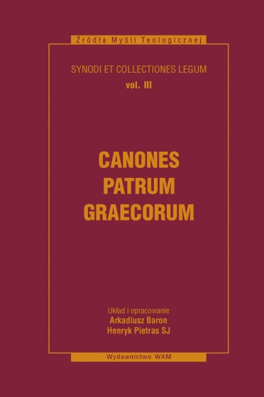 Canones Patrum Graecorum tom III