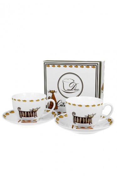 Filiżanka ze spodkiem Cats collection - komplet (933267)