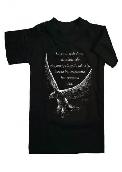 Koszulka - Ci, co zaufali Panu... L Orzeł biały