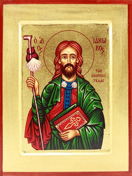 Ikona Święty Jakub Apostoł NR 148 średnia