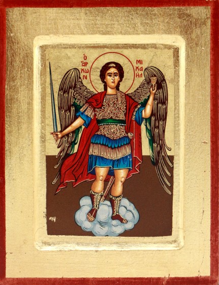 Ikona Święty Michał Archanioł chmurka mała