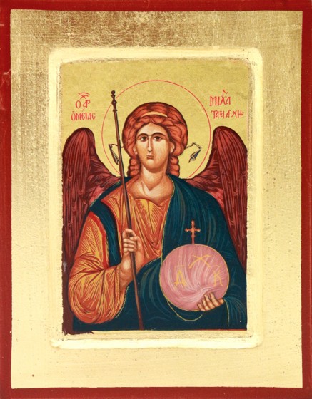 Ikona Święty Michał Archanioł mała kula