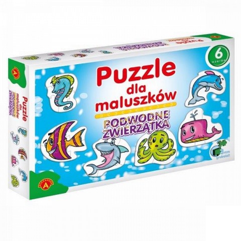 Puzzle dla maluszków - Podwodne zwierzątka