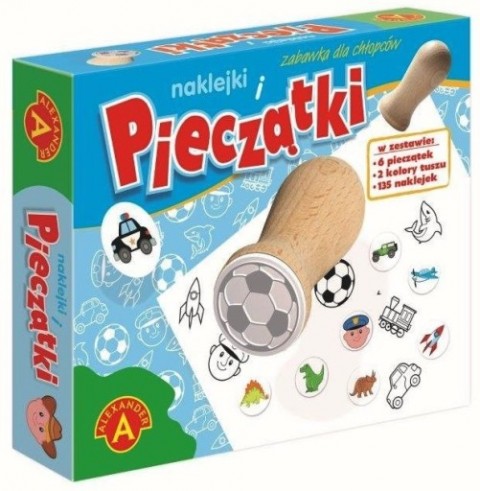 Pieczątki i naklejki dla chłopców