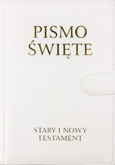 Pismo Święte Stary i Nowy Testament (magnes, białe)