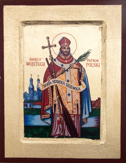 Ikona Święty Wojciech mała