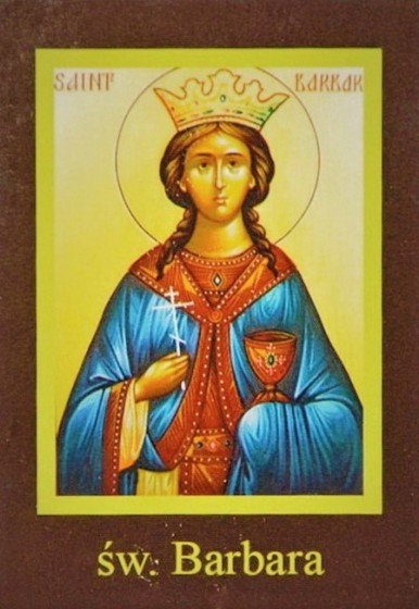Ikona Twojego Patrona - św. Barbara