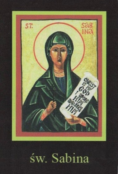 Ikona Twojego Patrona - św. Sabina