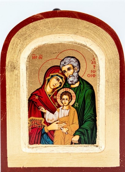 Ikona Święta Rodzina (Józef stary zaokrąglona bardzo mała)