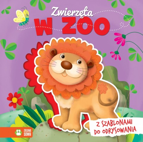 Zwierzęta w zoo z szablonami do odrysowania