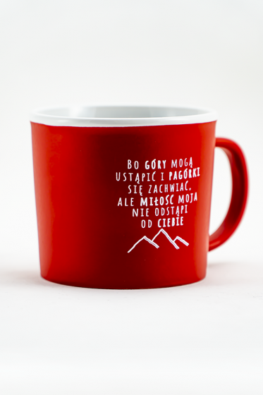 Kubek - Bo góry mogą ustąpić czerwony