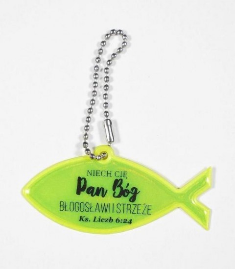 Brelok rybka - Niech cię Pan Bóg błogosławi i strzeże