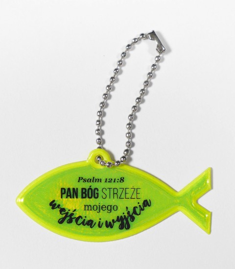 Brelok rybka - Pan Bóg strzeże mojego wejścia i wyjścia Brelok rybka - Pan Bóg strzeże mojego wejścia i wyjścia