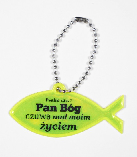 Brelok rybka - Pan Bóg czuwa nad moim życiem