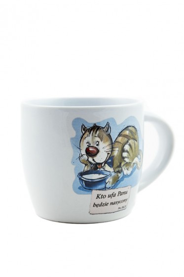 Kubek beczka - Kto ufa Panu będzie nasycony biały