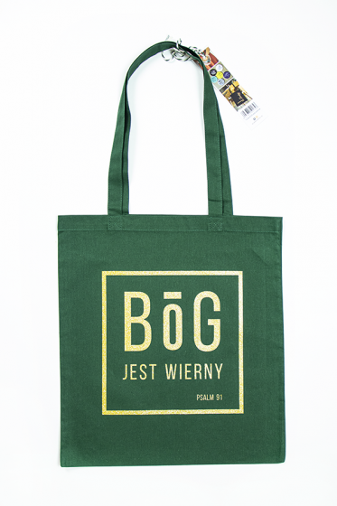 Bóg jest wierny - torba zielona