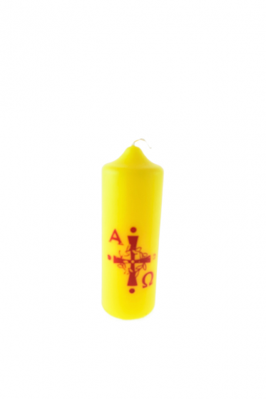 Świeca Paschalik żółta 12 cm