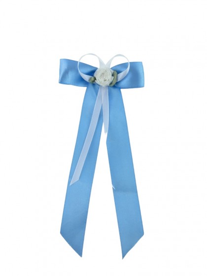 Kokarda na świecę niebieska
