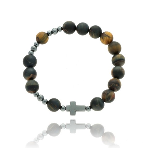 Różaniec - bransoletka z kamieni naturalnych - kwarc ROZ131